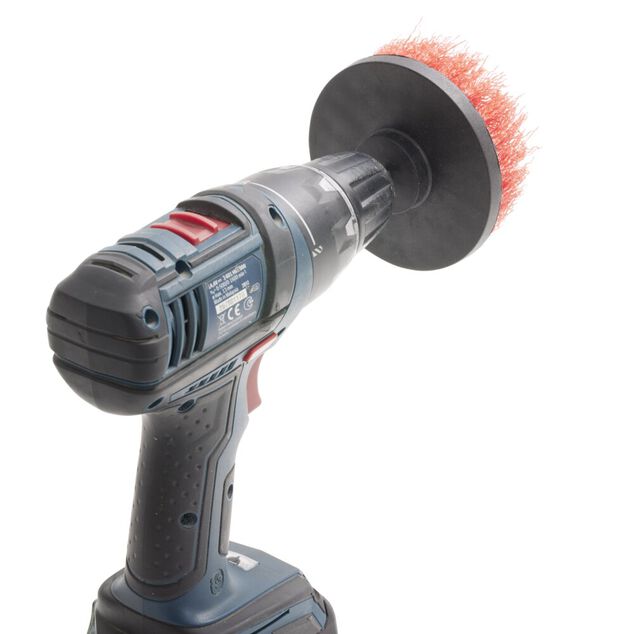Brosse ronde multisurface x3 pour perçeuse et visseuse