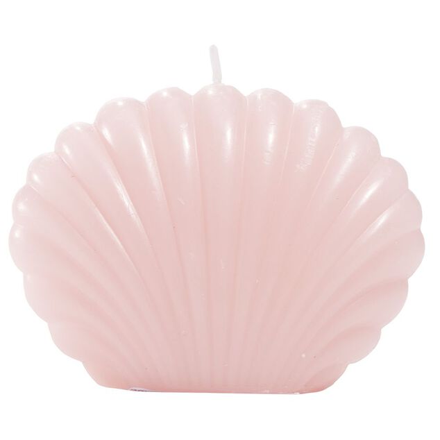 Bougie coquillage petit mod&egrave;le 8,7x4,5xH6cm