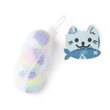 Lot de 3 balles pour chat en plastique multicolore Ø4cm