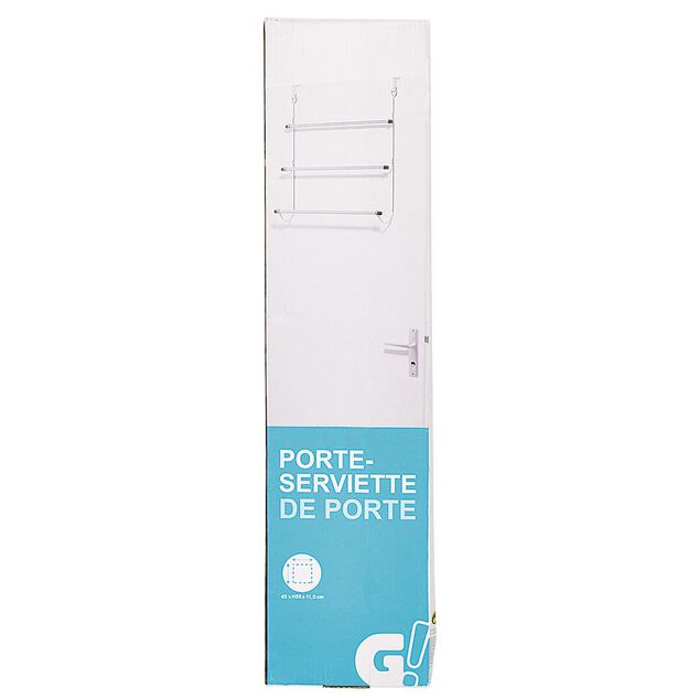 Porte serviette métal chromé