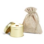 Bougie avec graine basilic &agrave; planter senteur fleur d'oranger 25H