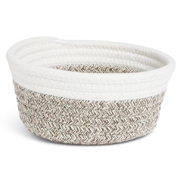 Panière tressée en coton Ø17cm