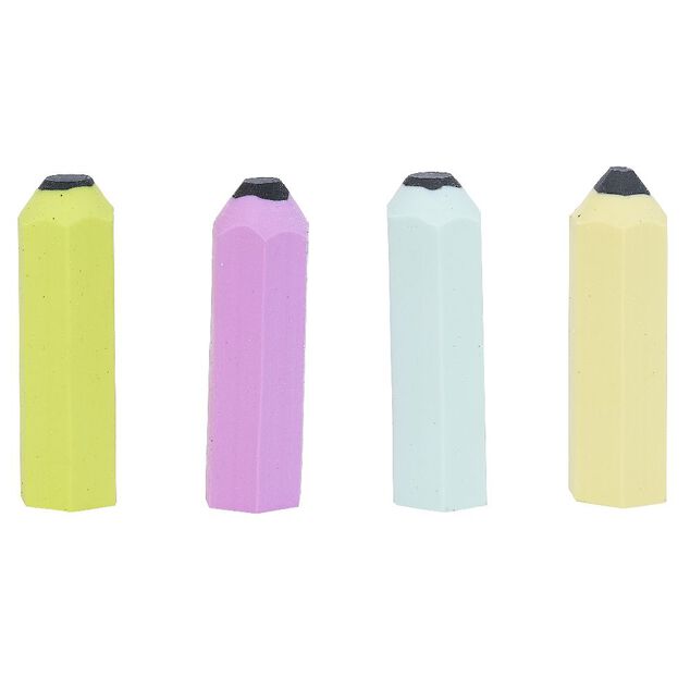 Gomme crayon 3D x4
