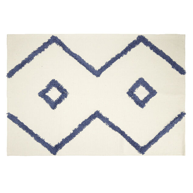 Tapis d'intérieur polycoton motif aztèque tufté 60x90cm (4 modèles)
