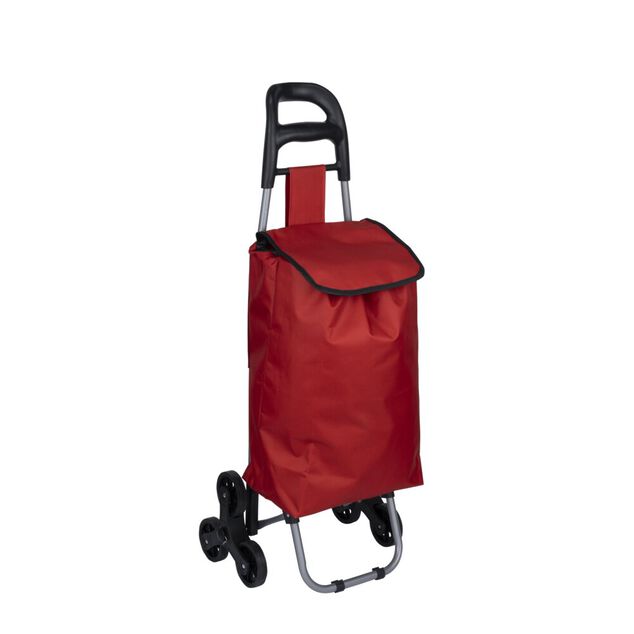 Chariot de course 3 roues rouge 35x26xH89cm