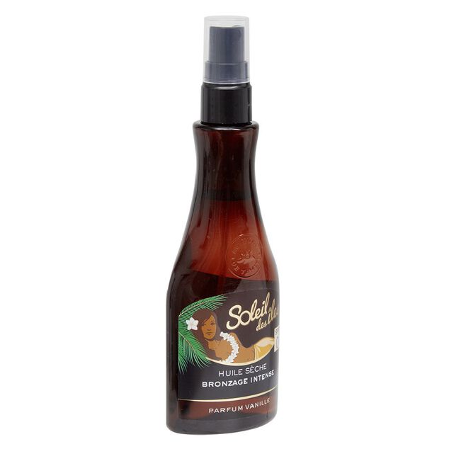 Huile s&egrave;che bronzage intense vanille 150ml