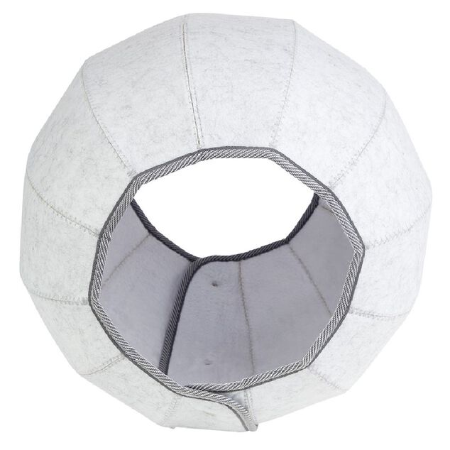 Maison pour chat feutrine blanc L41xl41xH12 cm