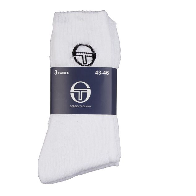 Chaussettes x3 Sergio Tacchini blanches