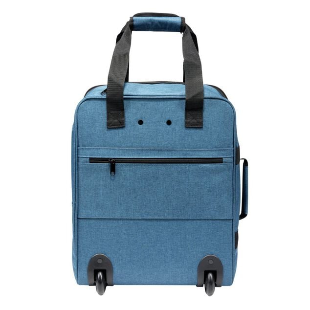 Valise cabine souple 28L lowcost trolley 2 roulettes polyester 35x20xH45cm (2 mod&egrave;les)