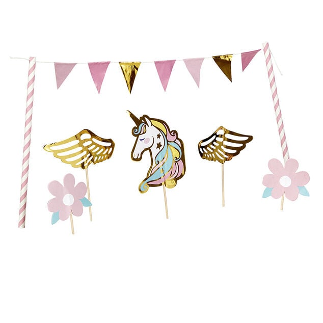 Décoration gâteau forme Licorne