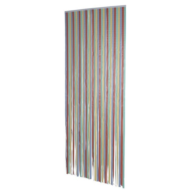 Rideau de porte anti insectes int&eacute;rieur ext&eacute;rieur PVC multicolore L90xH220cm