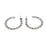 Boucles d'oreilles femme créoles en métal Ø3,5cm (3 modèles)
