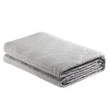 Couvre lit 2 personnes pinsonic géométrique gris 220x240cm