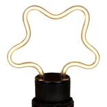 Ampoule LED E27 néon forme étoile jaune