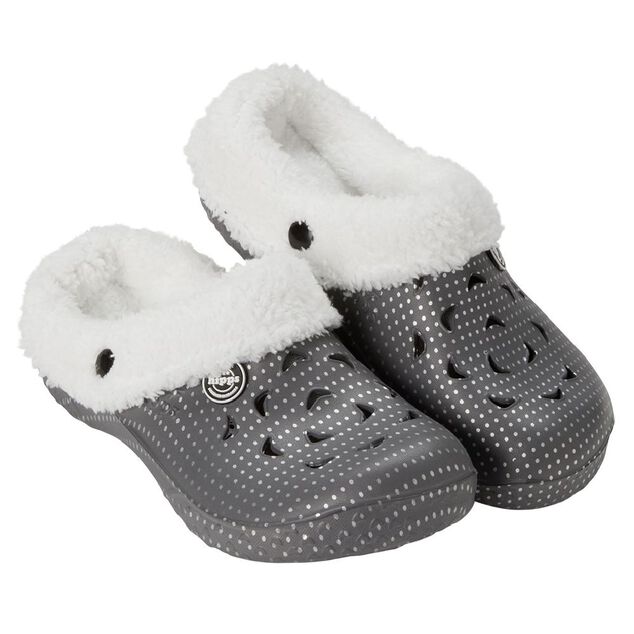 Sabots Hipps fourr&eacute; femme 38/39 gris