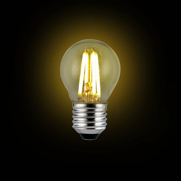 Ampoule LED filament E27 470lm 2,2W=40W blanc chaud x3