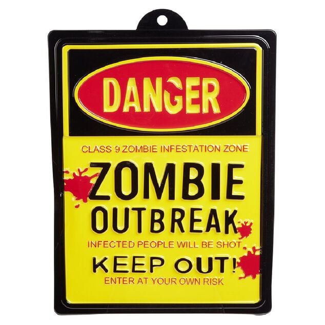 Pancarte zombie danger