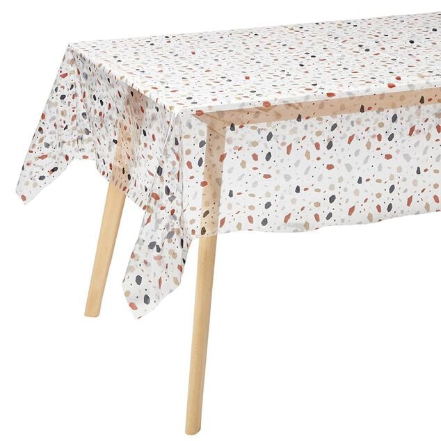 Nappe rectangulaire cristal imprim&eacute;e 140x240 cm