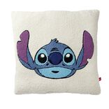 Coussin carré Disney bouclette motif personnage brodé 40x40cm (2 modèles)