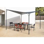 Tonnelle losange Venice gris UPF50+ 350x350xH270cm 12,25m&sup2;