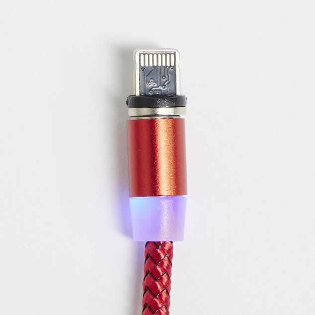 C&acirc;ble USB magn&eacute;tique 3en1 USB-C microUSB lightning 1m