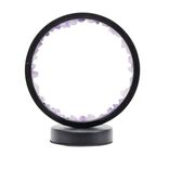 Lampe circulaire à LED avec pierres minérales