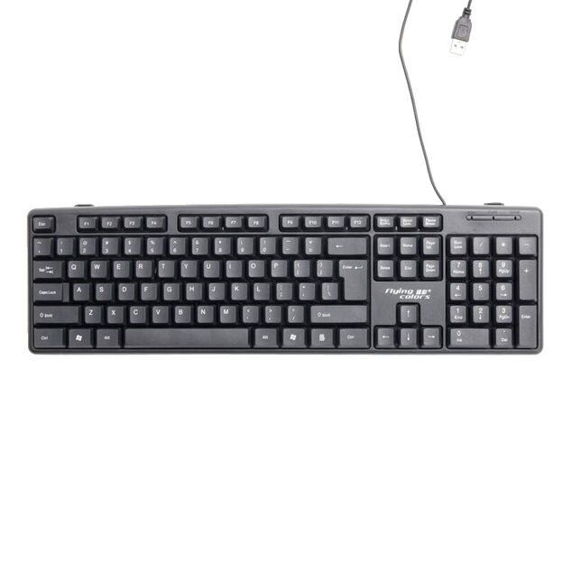 Clavier filaire noir USB 14x42cm