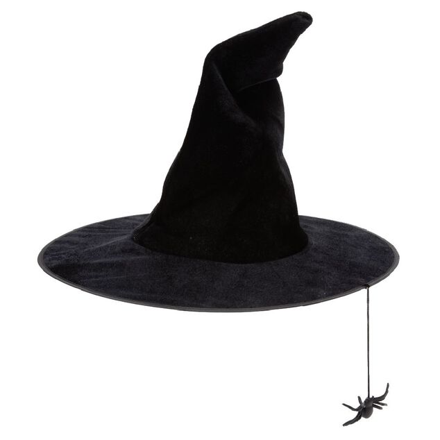 Chapeau Halloween araign&eacute;e suspendue &Oslash;40xH34cm