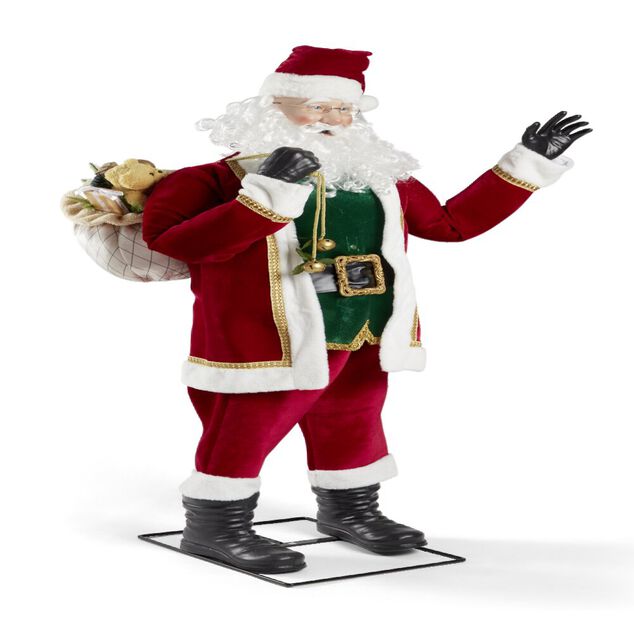 Automate Père Noël Musical 40 Cm - Occasion Très Bon état (mais En Panne) - Dans Sa Boîte