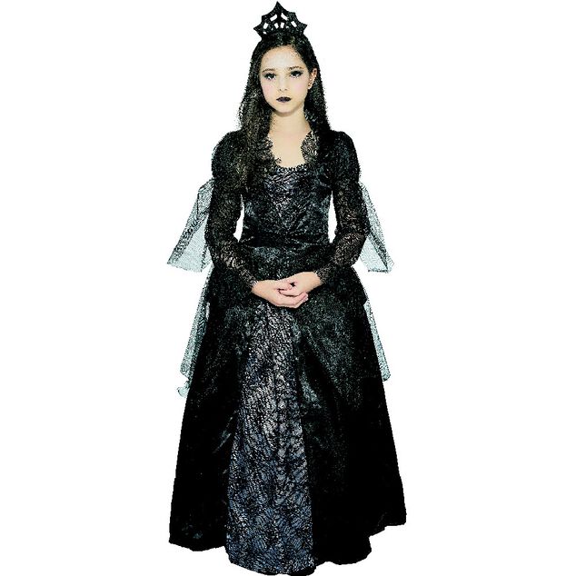 D&eacute;guisement fille reine noire Halloween 4/6 ans