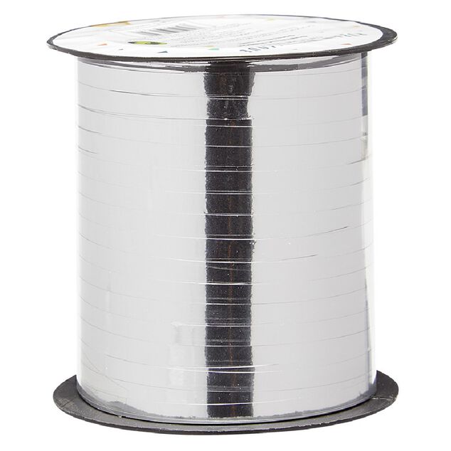 Ruban bolduc m&eacute;tallique rouge dor&eacute; ou argent&eacute; 182 m&egrave;tres