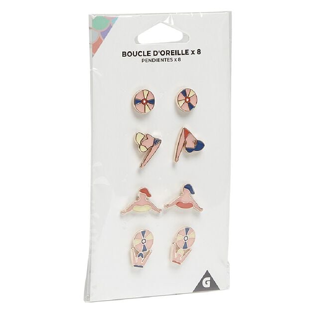 Boucle d'oreille beach (x8)