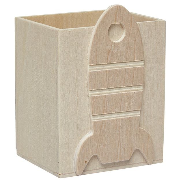 Pot &agrave; crayons &agrave; peindre en bois