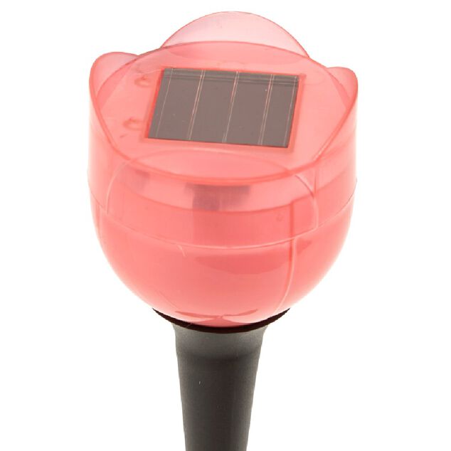 Borne solaire &agrave; planter forme tulipe 1LED (3 mod&egrave;les)