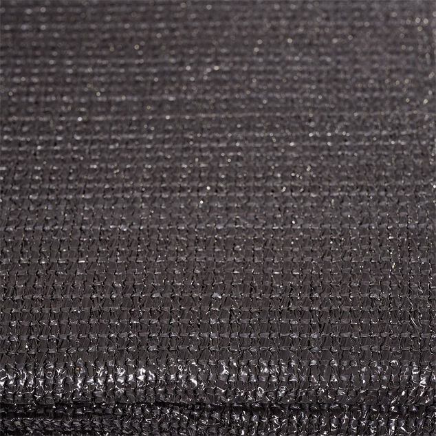 Brise vue toile gris fonc&eacute; avec oeillets L.500xH.150cm