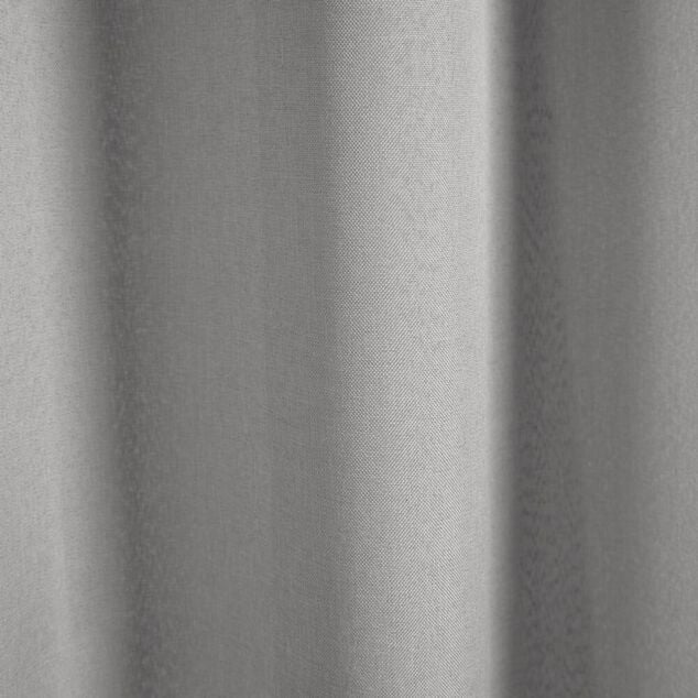 Rideau de douche effet lin 180x200cm polyester gris