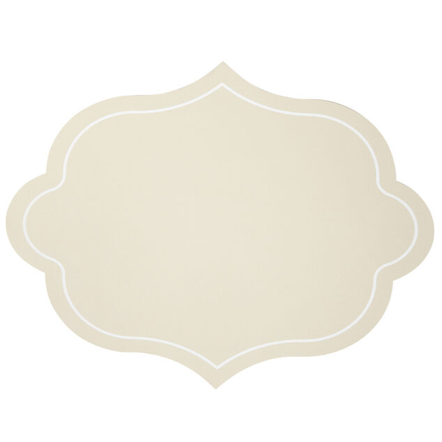 Set de table plastique forme arabesque 34x44cm (2 modèles)