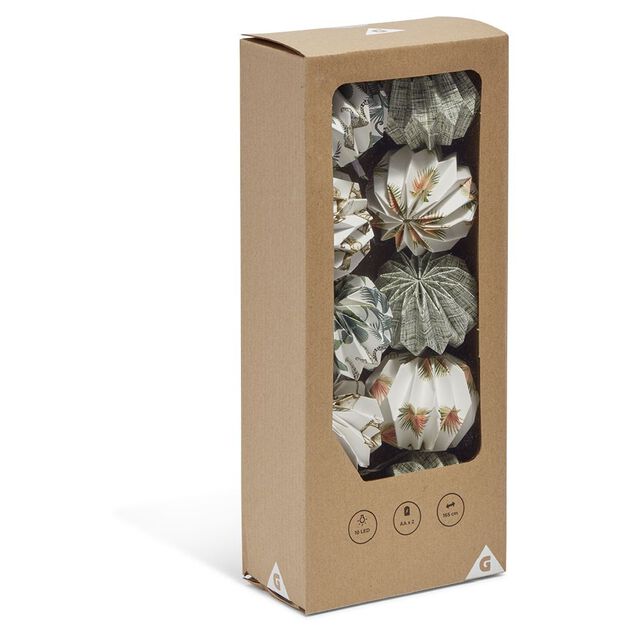 Guirlande lumineuse à lampions 10 LED motif jungle