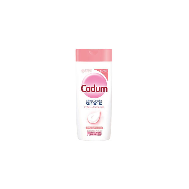 Gel douche surgras Cadum cr&egrave;me d'amande 437ml