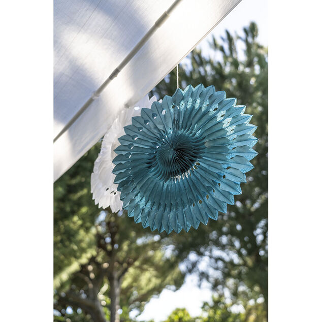 Rosace blanche à suspendre