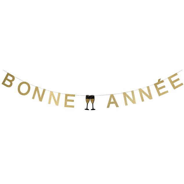 Guirlande Bonne Année dorée