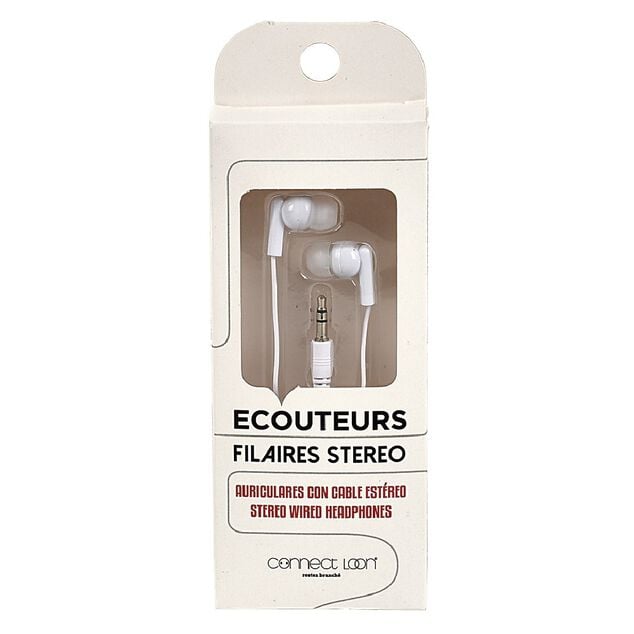 &Eacute;couteur filaire intra auriculaire L. 120 cm