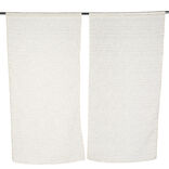 Vitrage passe tringle x2 effet sequin taupe 60x120cm