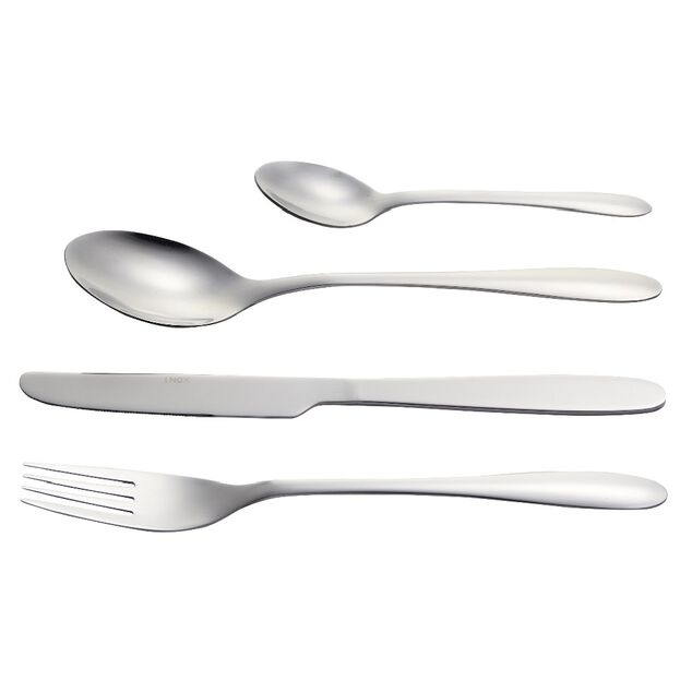 M&eacute;nag&egrave;re inox basique 24 pi&egrave;ces