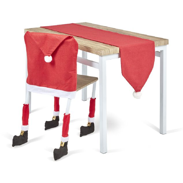 Pied de chaise chaussures P&egrave;re No&euml;l x4