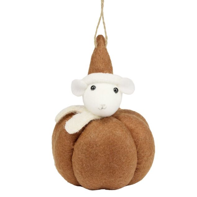 Personnage de No&euml;l en feutrine &agrave; suspendre H9cm (4 mod&egrave;les)