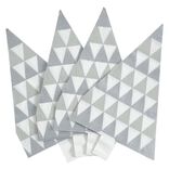 Serviette de table forme sapin blanche x10