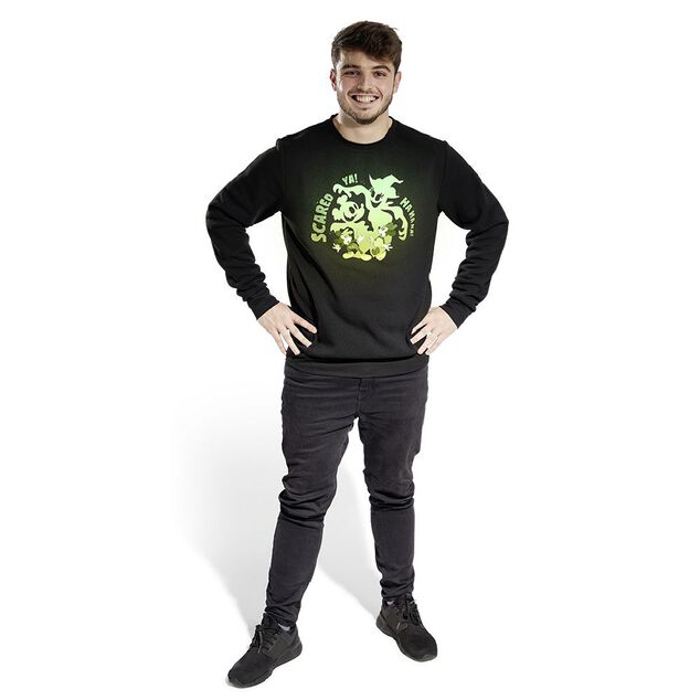 Pull adulte Disney Halloween Mickey phosphorescent - Taille L