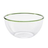 Saladier plastique transparent bordure couleur &Oslash;28,5xH14,5&nbsp;cm (3 mod&egrave;les)