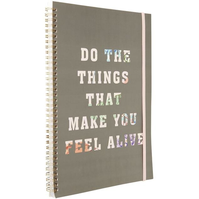 Cahier &agrave; spirales message A4 160 pages